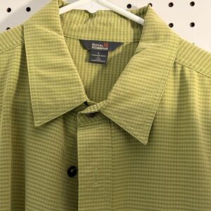 Royal Robbins Olive Plaid Shirt